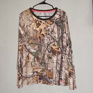 Under Armour XL Mens Long Sleeve Camouflage Semi-Fitted Outdoor Hunting Realtree